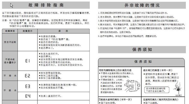 美的洗衣机维修保养全攻略（用心保护）